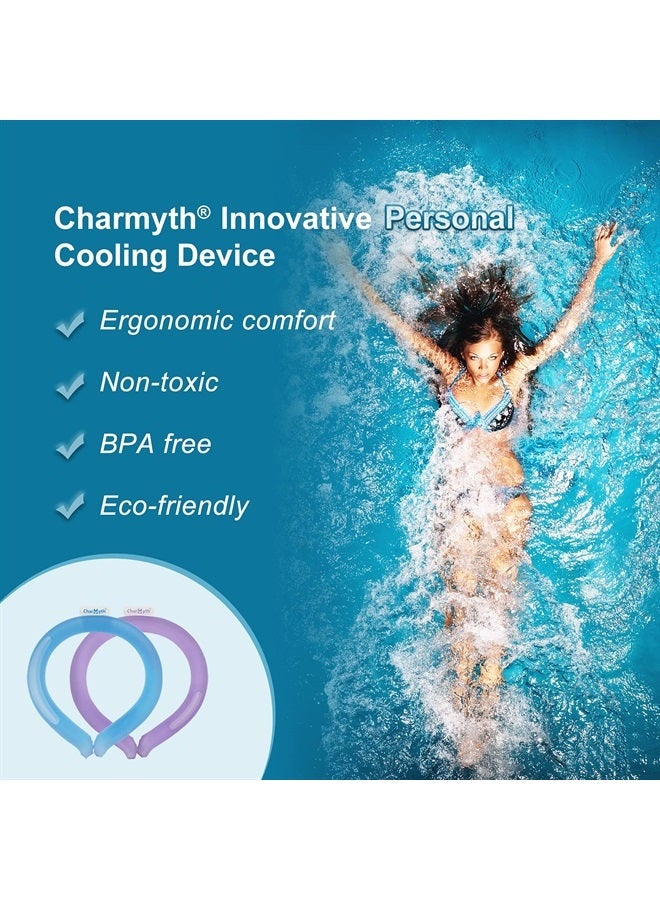 Charmyth Neck Cooling Tube, Cooling Starts Below 15°C (59°F), Reusable Neck Cooler, Neck Cooling Tube for Summer Outdoor Indoor Cooling and Heat Dissipation (Purple) - Image 5