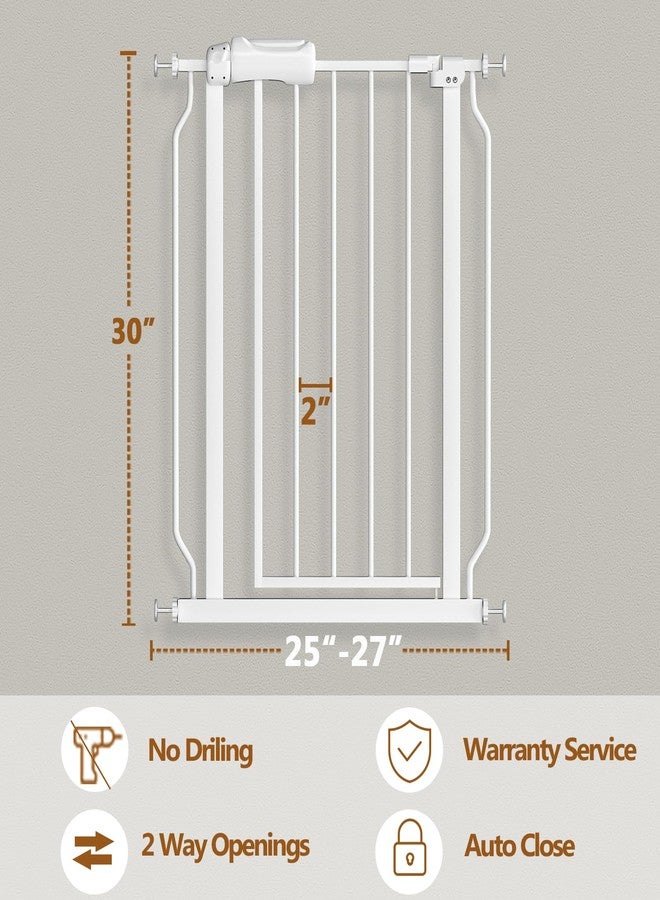 Fairy Baby Small Narrow Baby Gate for Doorways Stairs Hallway 25-27 Inch Wide, Pressure Mounted Walk Through Gates, Indoor Safety Child Gates for Kids or Pets - Image 2