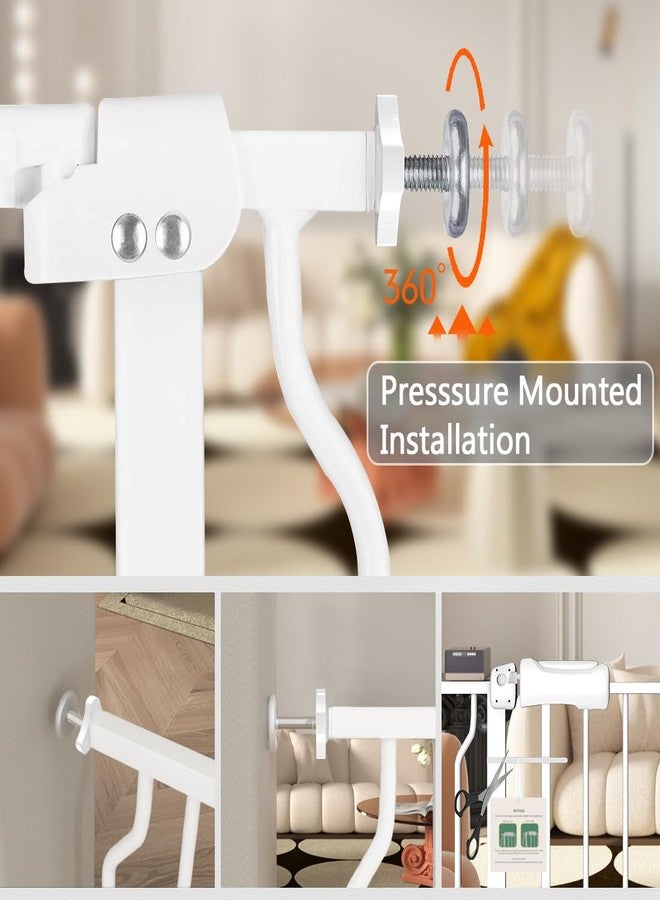 Fairy Baby Small Narrow Baby Gate for Doorways Stairs Hallway 25-27 Inch Wide, Pressure Mounted Walk Through Gates, Indoor Safety Child Gates for Kids or Pets - Image 4