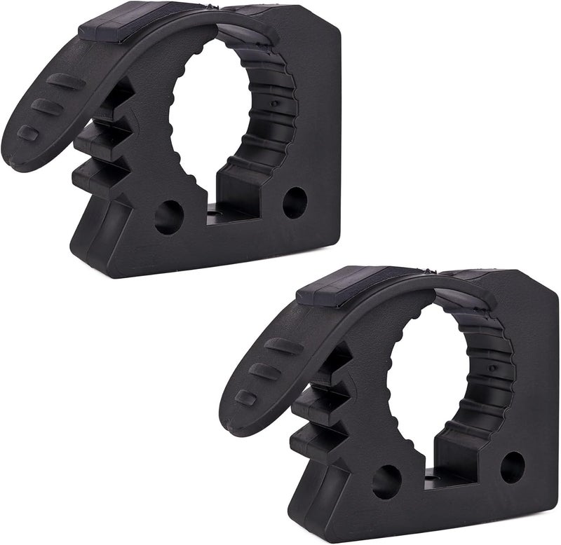Gixemeva Quick Grip Rubber Clamp for Tools Equipment Mounting, Tool Holder for 1-1/7" to 1-3/7" Diameter Objects Molle Panel UTV Off Road Accessories, Roof Rack Shovel Mounting Kit(2 Pack) - Image 1