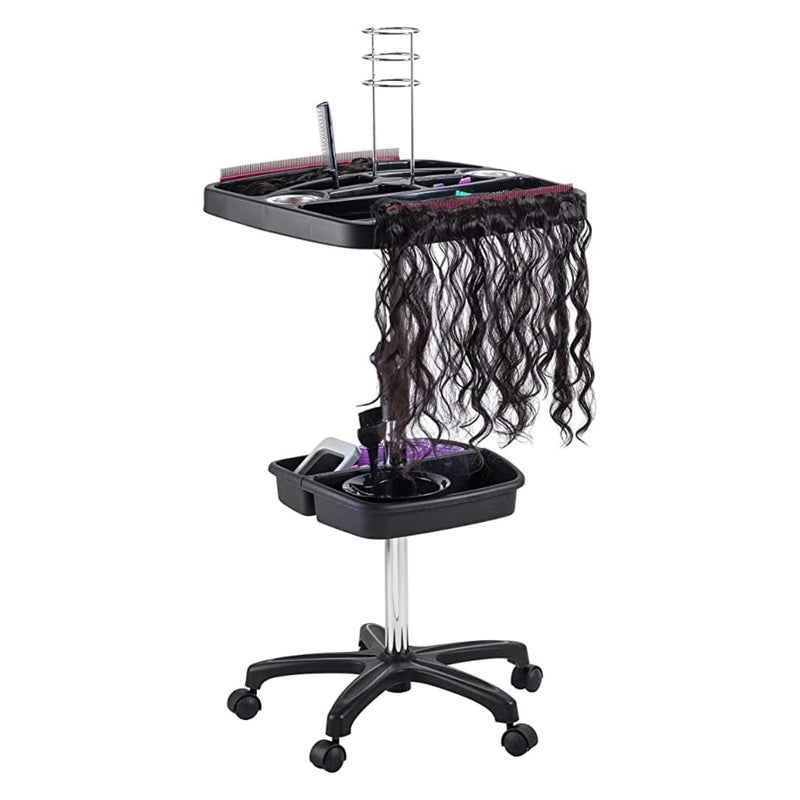 DOMPEL Mega Hair Trolley Station Model 501  Stylish and Functional Hair Salon Organizer with Extra Storage Space