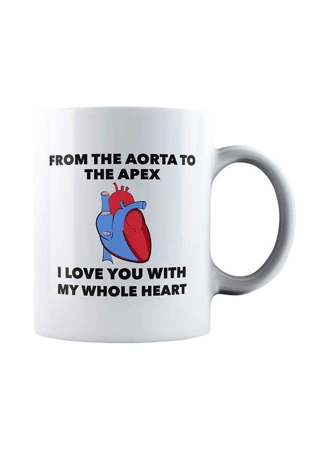 Phone Planet From Aorta To Apex Valentines Coffee Mug White - Image 1