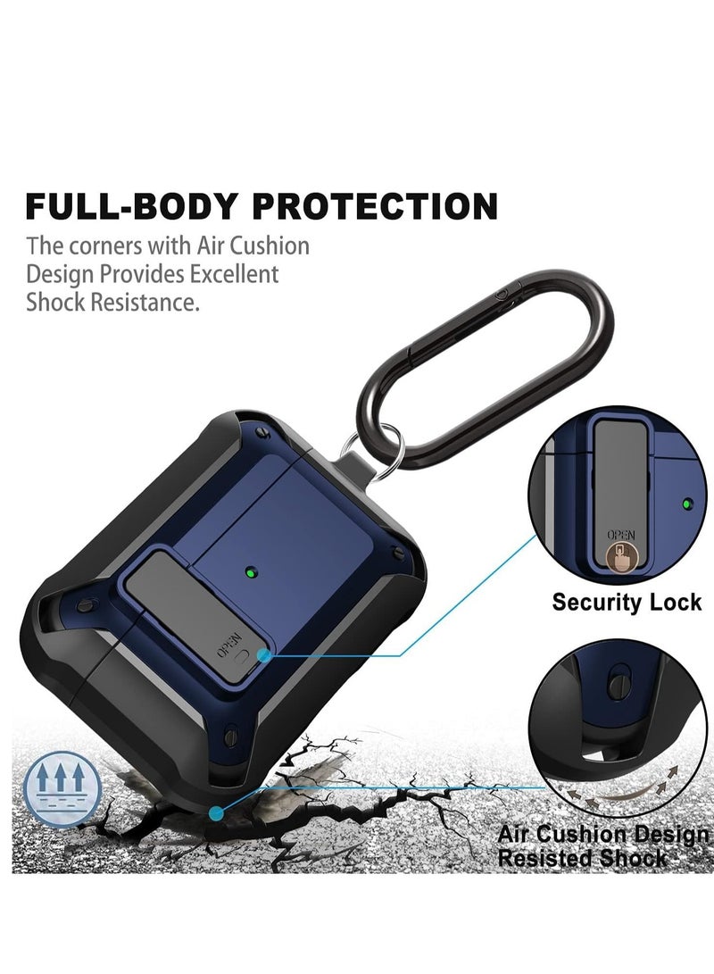 Upgraded [Secure Lock] Armor Airpod Pro Case, [Secure Lock] Shockproof AirPods Pro Cover Cool iPod Pro Case Designed for Apple Air Pod Wireless Pro Cases for Men Women - Image 4