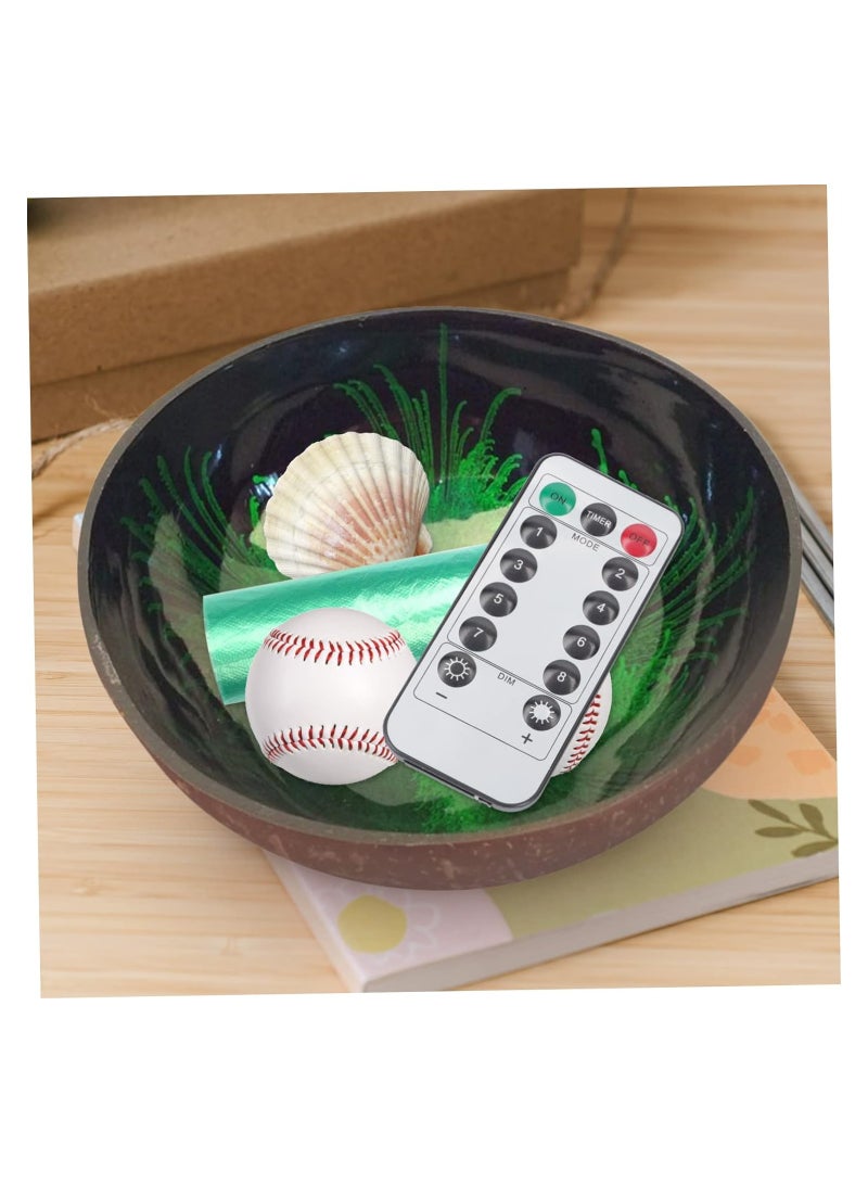 SYOSI 6 Pcs Natural Coconut Bowl Key Bowl for Entryway Table Candy Container Nuts Holder Fruits Dry Snack Storage Bowl Round Handcrafted Bowl for Home Decoration - Image 5