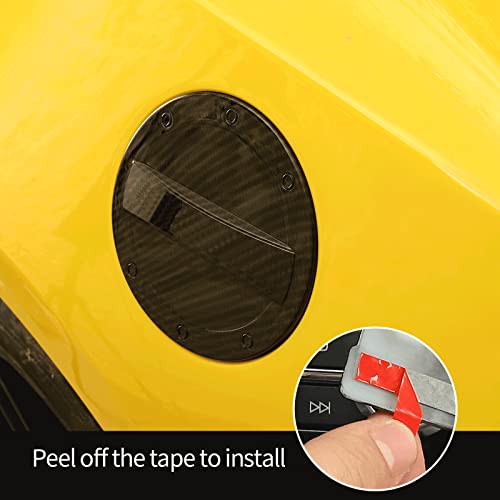Hoolcar Gas Cap Fuel Filler Door Gas Tank Cap Trim Cover for 2017-2022 Chevrolet Camaro, Black - Image 5