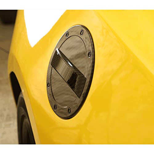 Hoolcar Gas Cap Fuel Filler Door Gas Tank Cap Trim Cover for 2017-2022 Chevrolet Camaro, Black - Image 4