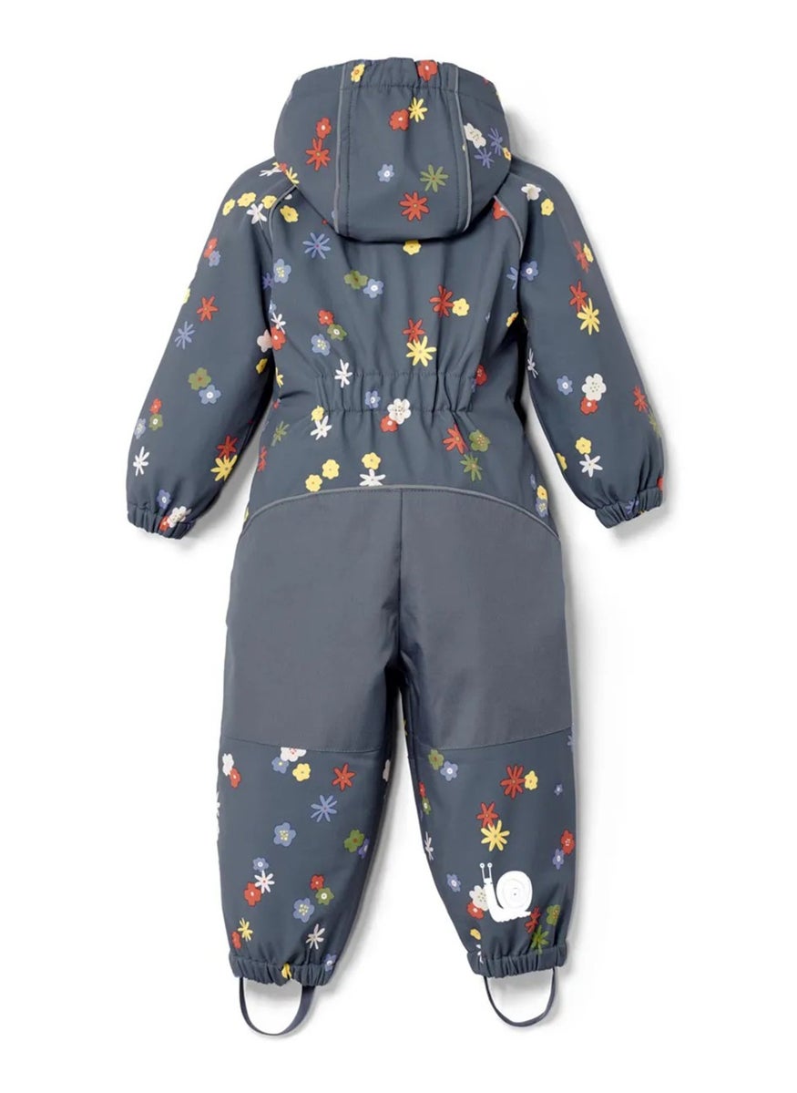 Tchibo - Kids Girl Hooded Long Sleeve Coverall, Grey Combo - Image 1