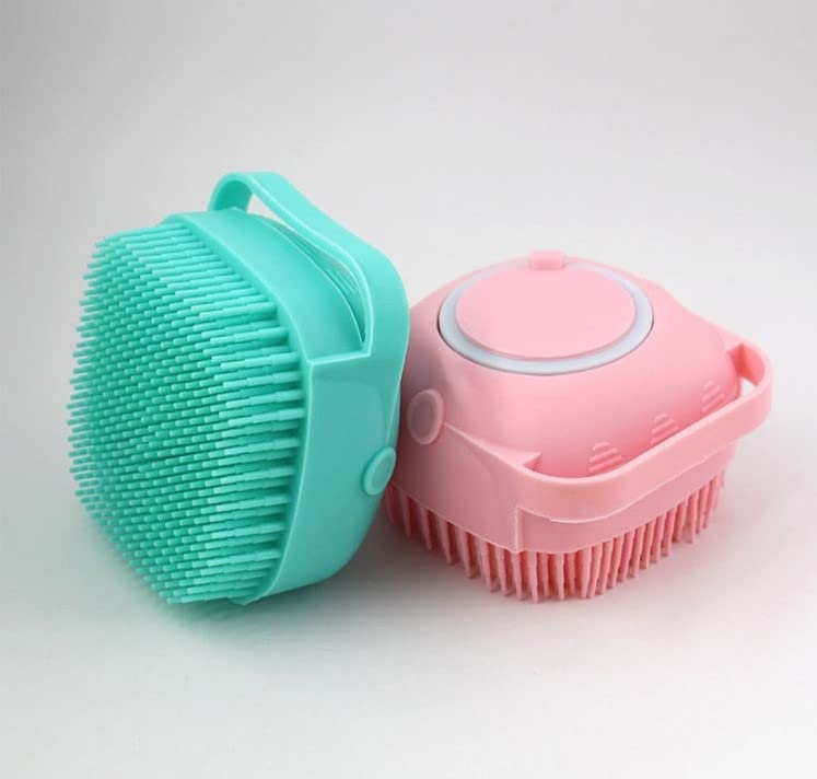 Silicone Massage Bath Brush multicolour pack of 2 - Image 2