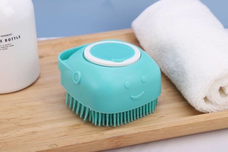 Silicone Massage Bath Brush multicolour pack of 2 - Image 1