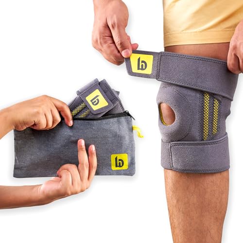 betterhood Premium 4-Strap Knee Brace with Stabilizers | Open Patella Knee Support with Side Hinges | Knee Cap Support for Arthritis, Joint Pain & Post-Surgery Recovery | Adjustable, Anti-Slip (1 Piece) - Image 2