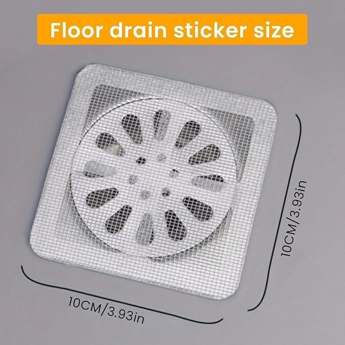 Magnet Mega Bazaar Disposable Shower Drain Hair Catcher - Waterproof Mesh Stickers for Bathroom, Kitchen Sink, and Apartment Essentials (Pack of 20) - Image 4