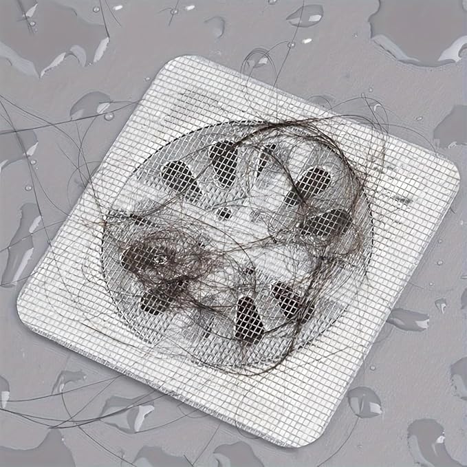 Magnet Mega Bazaar Disposable Shower Drain Hair Catcher - Waterproof Mesh Stickers for Bathroom, Kitchen Sink, and Apartment Essentials (Pack of 20) - Image 3