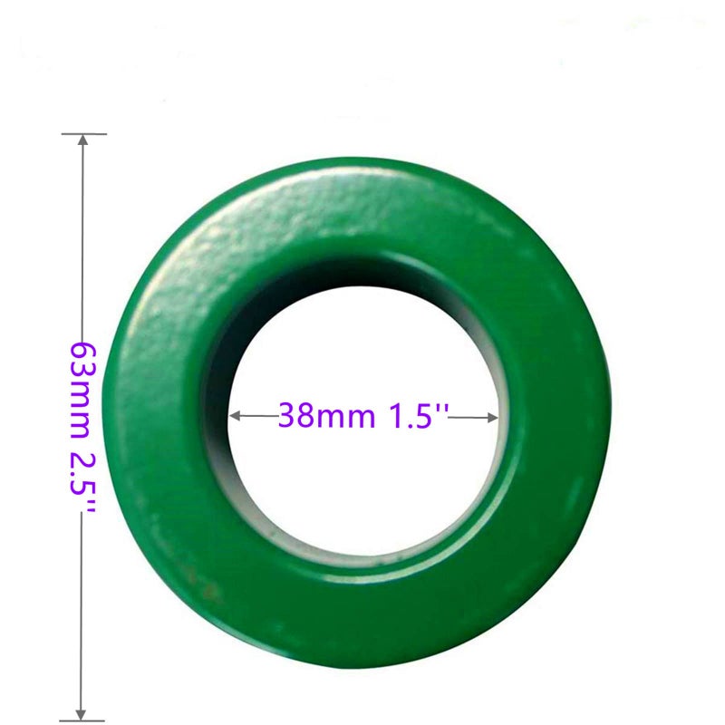 Hondark 1pc 63X38X25mm Toroidal Transformer Core Power Transformer Ferrite Core Ferrite Ring Chokes Ferrite Bead MnZn - Image 2