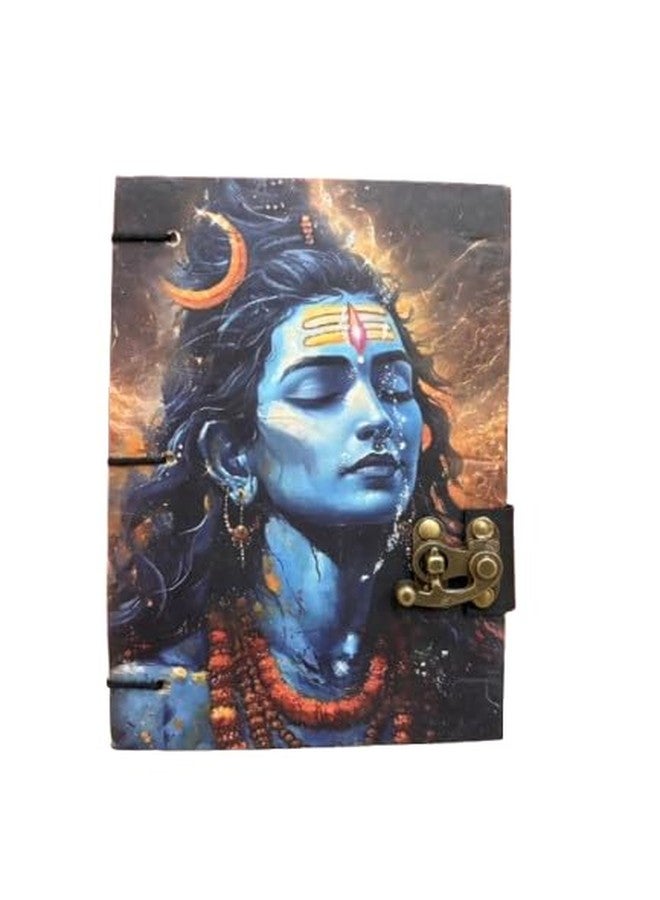Shiv diary Printed Diary Notebook With Lock Clasp For Gift/Office Use (5 * 7 Inch,200 Pages) A5 Diary Unruled 200 Pages - Image 1