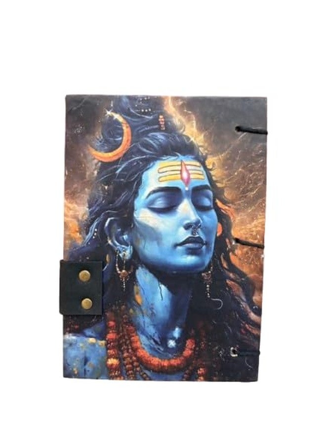 Shiv diary Printed Diary Notebook With Lock Clasp For Gift/Office Use (5 * 7 Inch,200 Pages) A5 Diary Unruled 200 Pages - Image 2