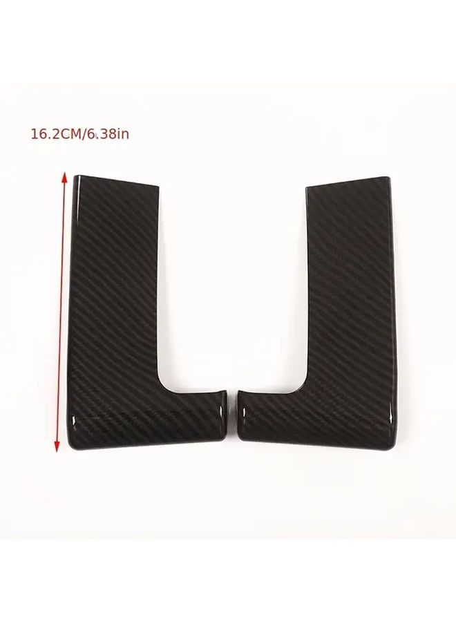 Carbon Fiber Pattern ABS Side Dashboard Cover Decorative Sticker Car Interior Modification Accessory for Land Rover Range Rover Sport 2014 2017 - Image 2