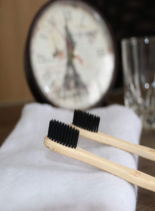 ECO365 Bamboo Toothbrush (Pack of 2 & Steel Straws (2 Straight Straw + 2 Bent Straw - Image 3