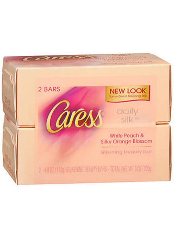 Caress Daily Silk Beauty Bars, 4.25 oz bars, 2 ea (Pack of 2)