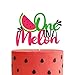 PANHUI One in a Melon Cake Topper Glitter Watermelon cake Topper Watermelon Themed Kids Party Supplies Decorations for Baby Shower1st Birthday Party Cake Decor Girls Birthday - Image 3