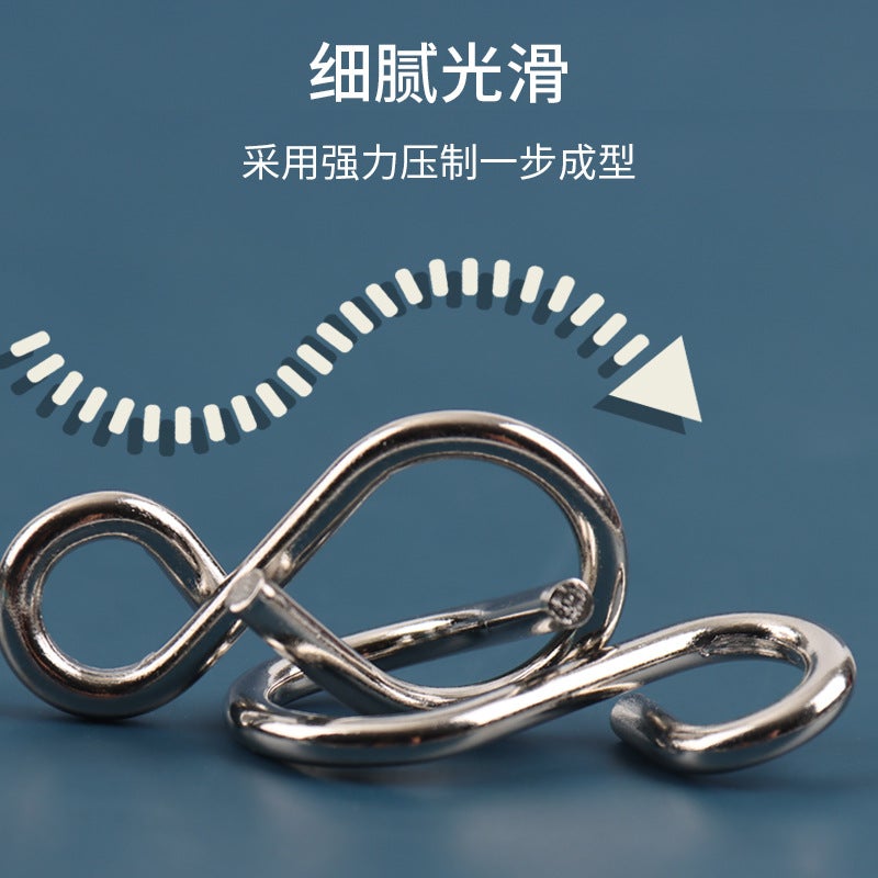 Nine Series Set Children'S Intelligence Unlocking And Unlocking Kongming Lock Metal Leisure Decompression Toy 25 Piece Set 30 In One - Image 5