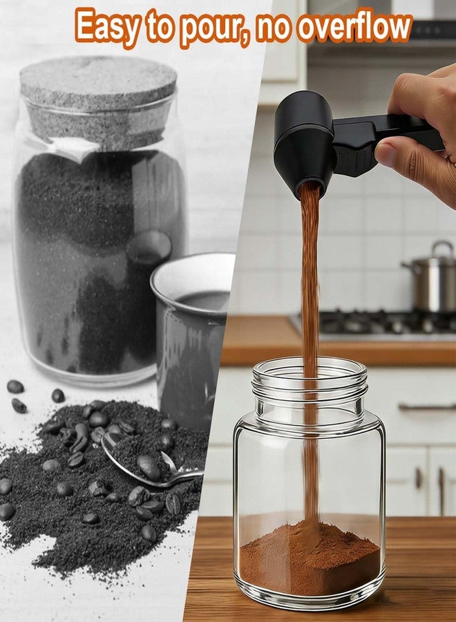 YuCool Coffee Scoop & Funnel for Reusable K Cup Refillable Coffee Pods, Coffee Measuring Spoon 2 Tablespoon Capacity, Funnel Design Prevents Spills (Black, 1 Pack) - Image 4