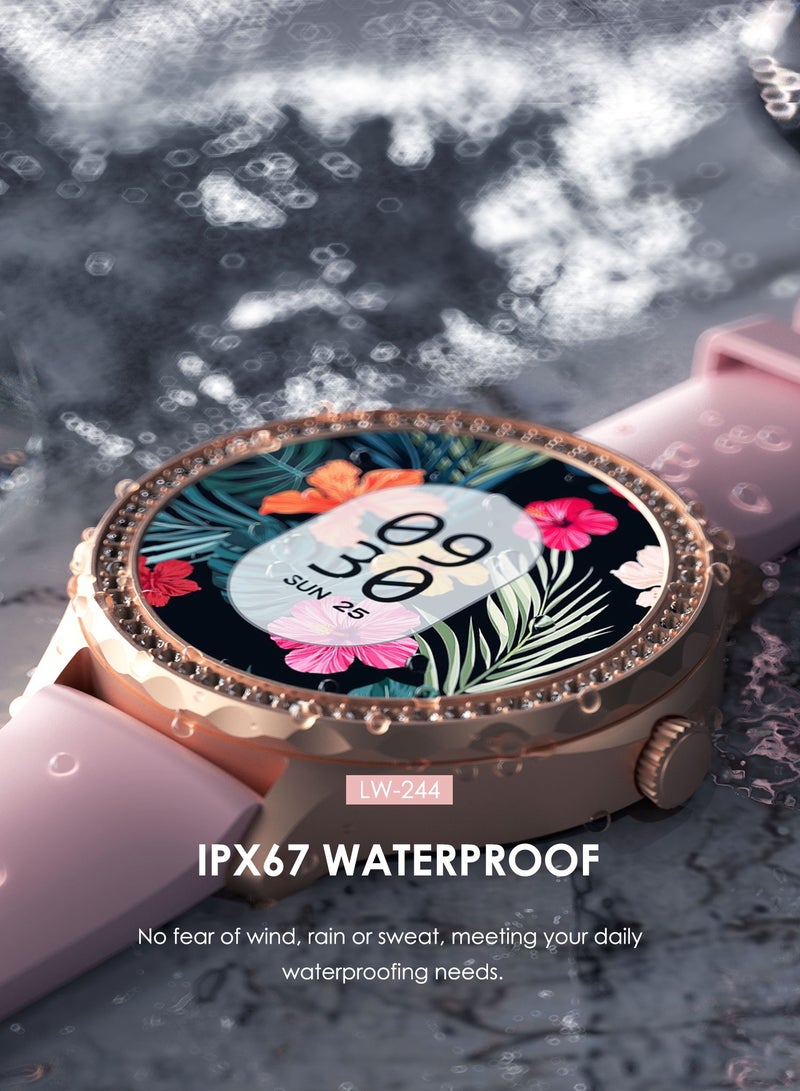 Lenyes LW-244 Smart Watch with Bluetooth Calling Function,1.2inch high-definition touch screen, fitness tracking watch with sleep monitoring function, suitable for iPhone/Android, IPX67 WATERPROOF - Image 2