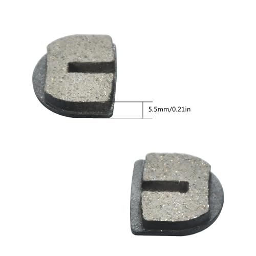 HOLATO Rounded Disc Brake Pads for Razor MX500 MX650 SX500 Mcgrath Dirt Rocket Electric Motocross Bike E500S Scooter RSF350 RSF650 Kids Street Bike Dirt Quad 500 Electric ATV YK2 Flame Caliper 4 Pcs - Image 5