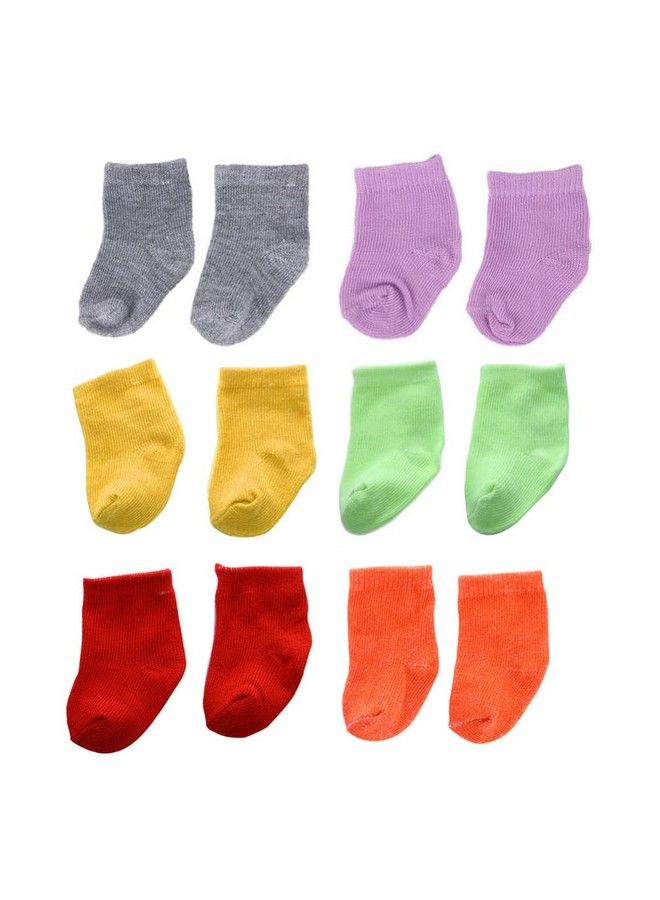 NUOBESTY 6 Pairs Of Doll Socks Mini Sock Baby Clothes Action Figure Accessories For Doll - Image 2
