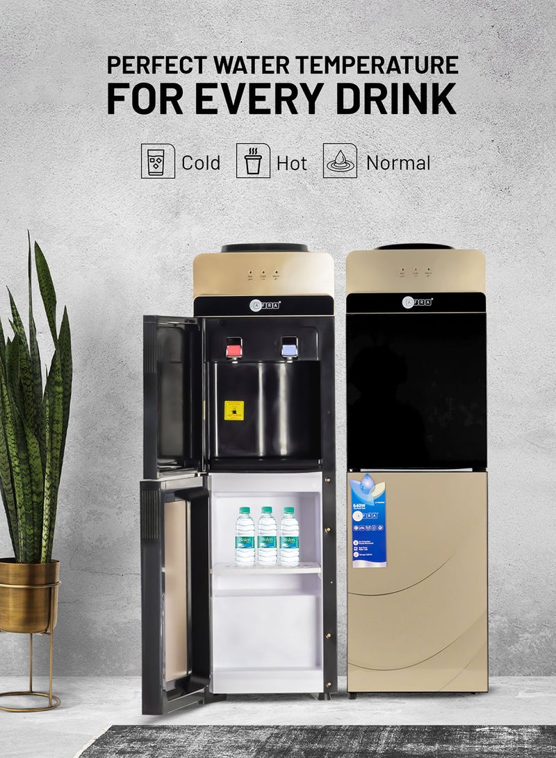 AFRA Top loading Water Dispenser 2 Tap Cover Cabinet Heating Power 550W Cooling Power 90W,  2 Year Warranty - Image 1