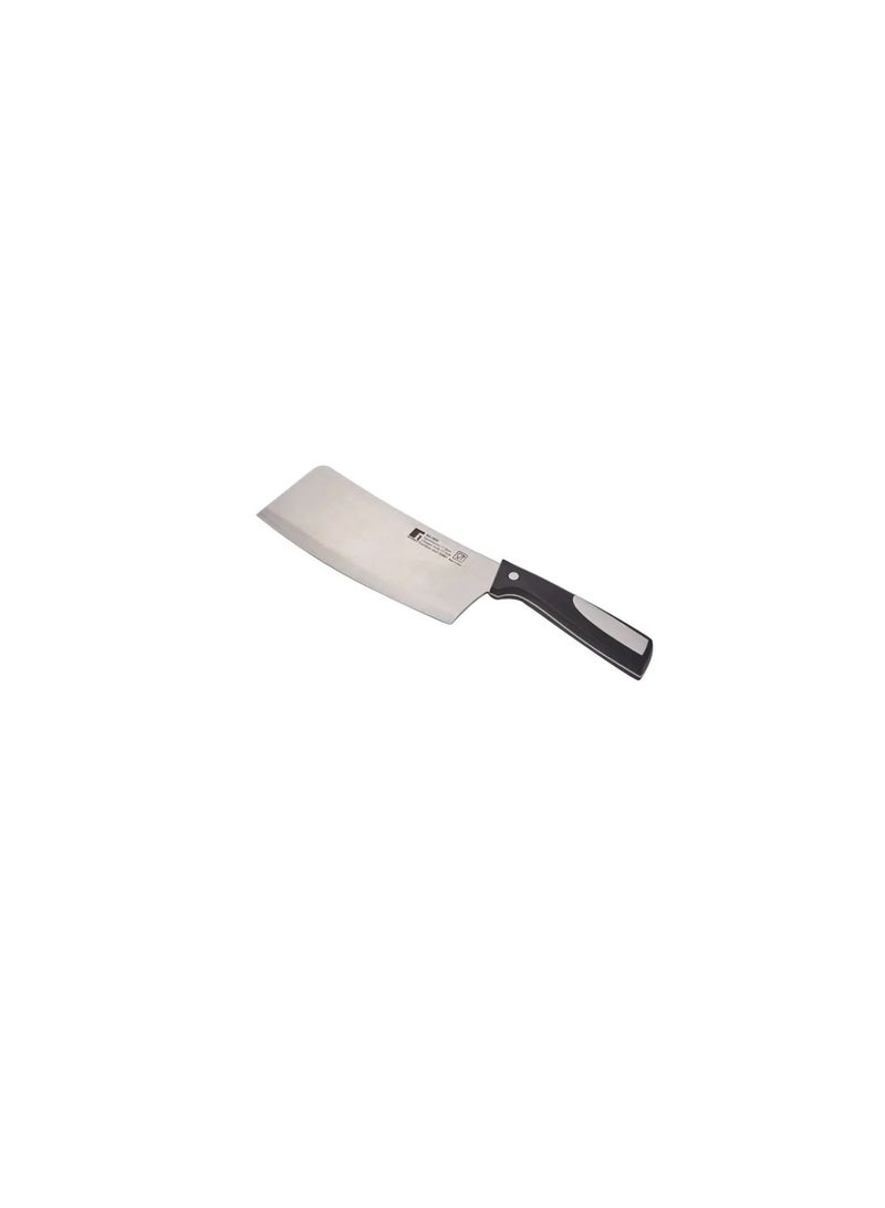 BERGNER Chopper Knife Silver/Black/Grey 17.5cm - Image 1
