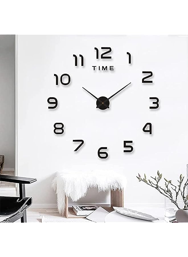 Raxoom Wall Clock Large, DIY Large Frameless Wall Clock Stickers, Acrylic Wall Clock Modern Design Clock, DIY Wall Decoration Clock - Image 1