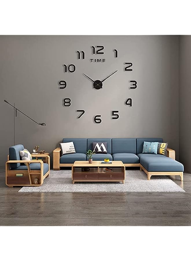 Raxoom Wall Clock Large, DIY Large Frameless Wall Clock Stickers, Acrylic Wall Clock Modern Design Clock, DIY Wall Decoration Clock - Image 3