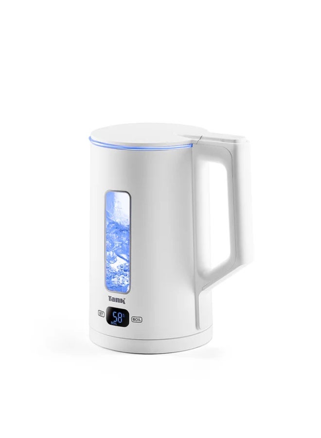 TANK Tank Safe Touch Glass Digital Kettle, 1.5L Capacity, 1500 Watts, Rose Gold Frame, DG-2338-ES - Image 2