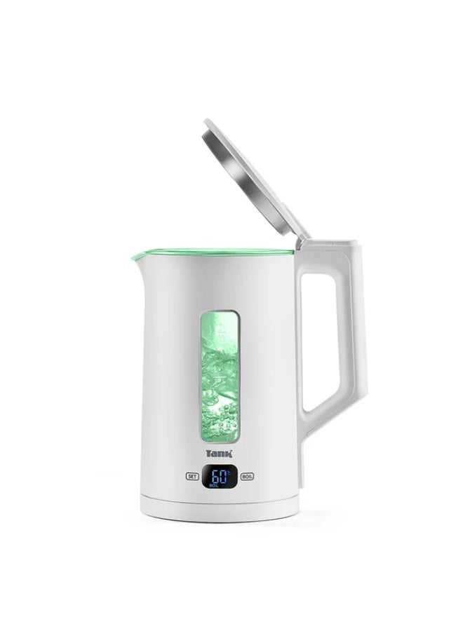 TANK Tank Safe Touch Glass Digital Kettle, 1.5L Capacity, 1500 Watts, Rose Gold Frame, DG-2338-ES - Image 3