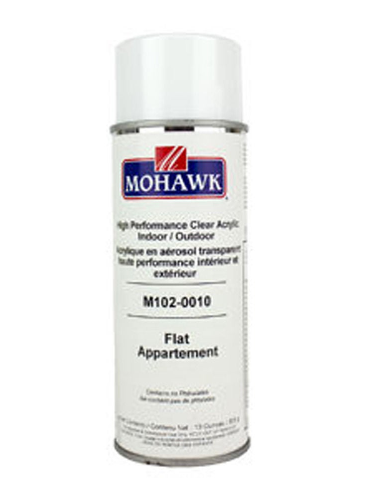 Mohawk Finishing Products High Performance Clear Acrylic Aerosol Flat M102 0010, Premium Clear Spray lacquer, Non Yellowing, High Durability, Excellent Adhesion - Image 1