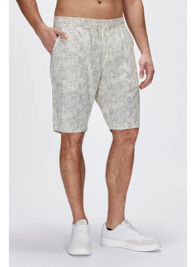 Bad Bear  Merle White Printed Men's Shorts. for Men | Best Price UAE