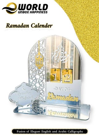 Ramadan Wooden Advent Calendar, Elegant Countdown Decoration with Acrylic Craft Ornaments for Home, Eid Celebrations, and Kids' Gifts, Featuring a 30-Day Countdown - pzsku/ZBDC6B6B2A6B9F5A62720Z/45/1746705670/59b029e4-6a79-4db3-a842-b70bb1549b45