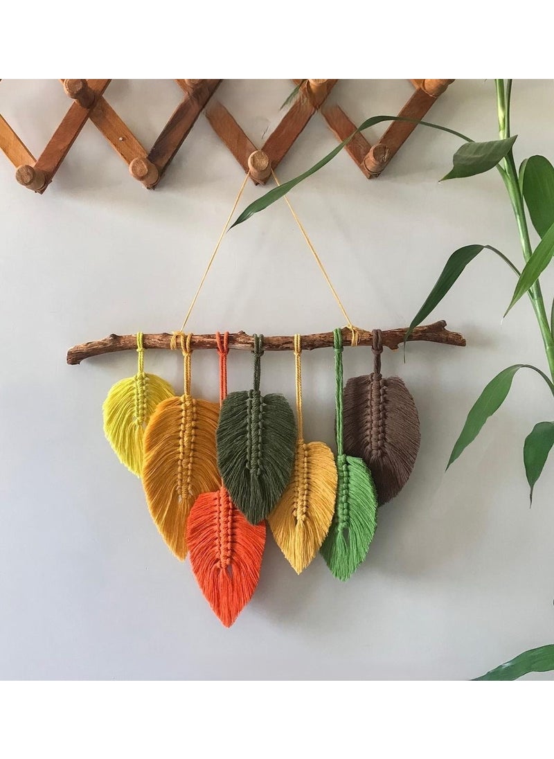 Ninastore Macrame Decorative Wall Ornament Leaf Model Stylish Design 