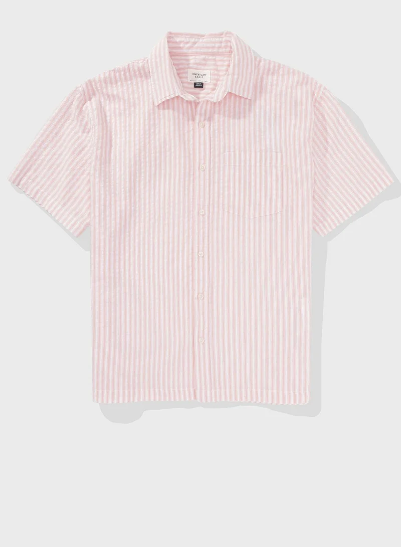 American Eagle Essential Button-Up Poolside Shirt
