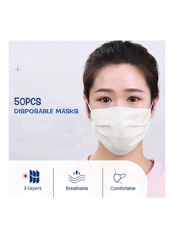 NIBEMINENT 50-Piece Disposable Dustproof Face Mask Set - Image 4