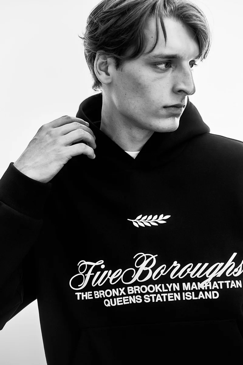 H&M Loose Fit Printed hoodie