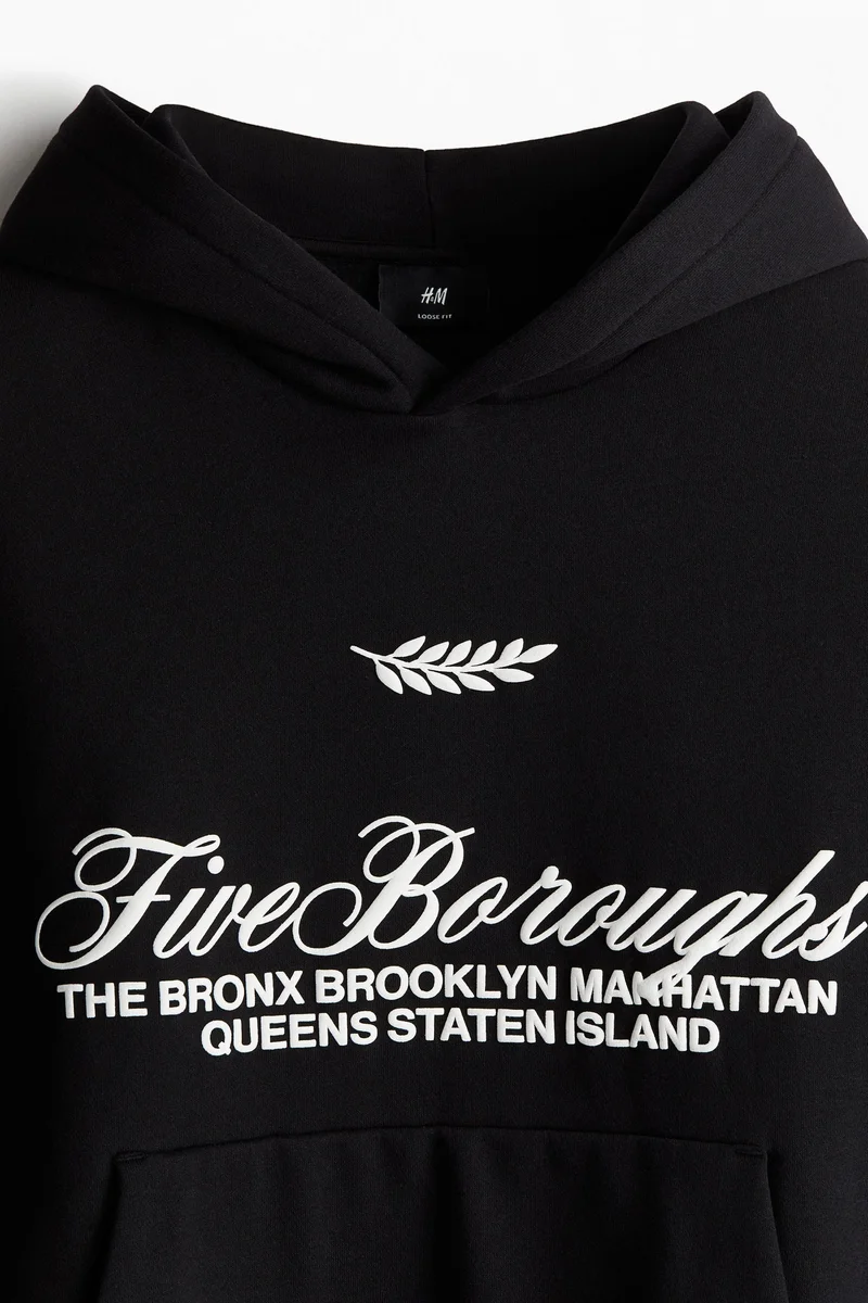 H&M Loose Fit Printed hoodie