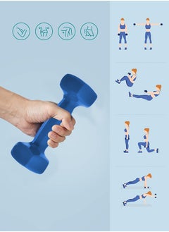 Fitness World Weightlifting dumbbell made of vinyl, 4 kg, consisting of two pieces  - Image 4