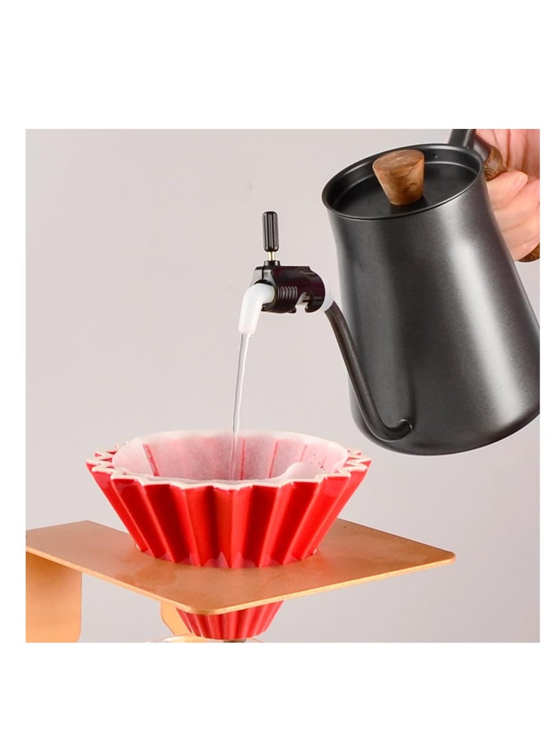 YUFAN Adjustable Flow Coffee Dripping Pot Restrictor Nozzle Replacement Part Compatible with Specialty Coffee Drip Jugs Kettles Gooseneck for Home Use and Everyday Brewing - Image 3