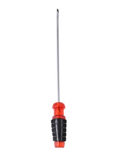 LAWAZIM Flat Head Screwdriver - 10Inch | Cabinet Tip Screwdriver, Heavy Duty | Keystone Tip Screwdriver, Heavy Duty Round Shank with Cushion Grip Handle  - Image 1