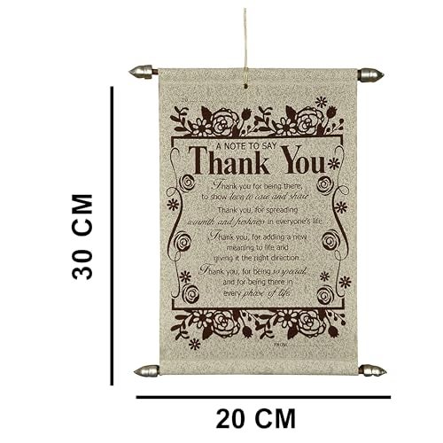 Saugat Traders Thank You Message Scroll Card - Thank You Card For Office-Teacher-Mother-Father -30 CM - Image 2