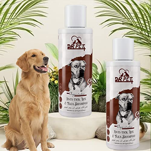 DR PET PLUS Dr. Pet Plus Luxury Professional Ayurvedic Anti-Tick, Lice & Flea Dog Shampoo | Protects Against Ticks, Fleas & Lice Anti-Itching | Dog Shampoo for Ticks and Fleas – Suitable for All Dog Breed -100Ml - Image 3