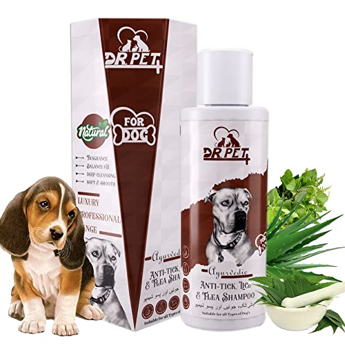 DR PET PLUS Dr. Pet Plus Luxury Professional Ayurvedic Anti-Tick, Lice & Flea Dog Shampoo | Protects Against Ticks, Fleas & Lice Anti-Itching | Dog Shampoo for Ticks and Fleas – Suitable for All Dog Breed -100Ml - Image 2