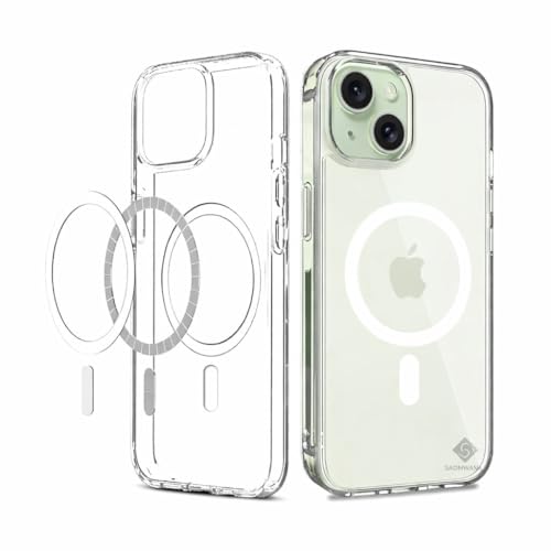 Sadhwanis Ultra-Hybrid Shockproof Back Cover Case for iPhone 15 Compatible with MagSafe | Camera Protection Bump Hard Back Cover for iPhone 15 - Image 1