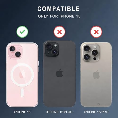 Sadhwanis Ultra-Hybrid Shockproof Back Cover Case for iPhone 15 Compatible with MagSafe | Camera Protection Bump Hard Back Cover for iPhone 15 - Image 2